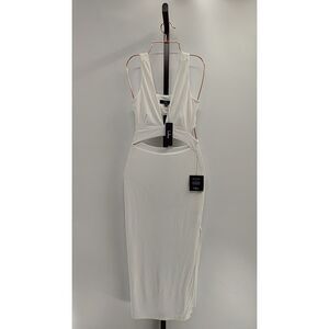Lulu's White Cutout Midi Dress